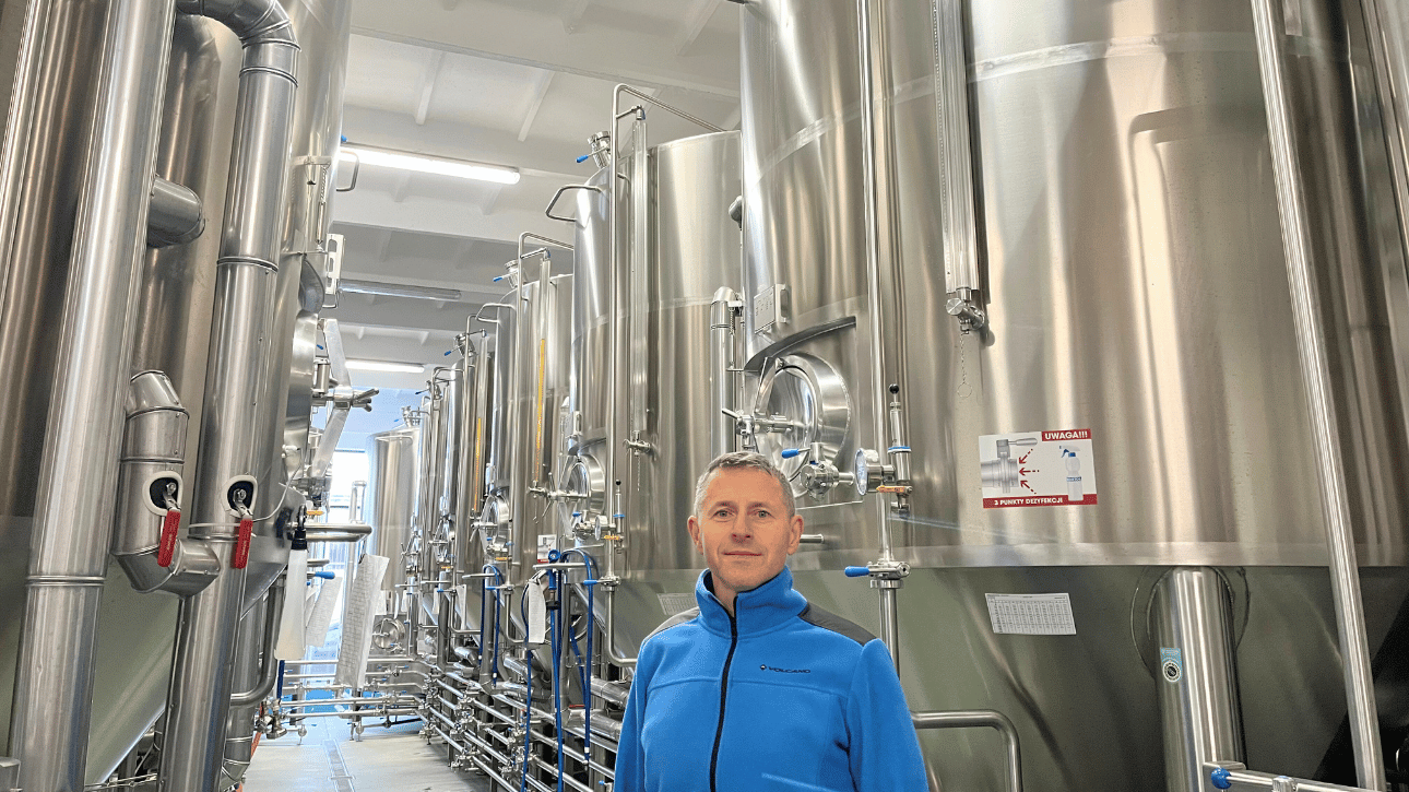 Wizyta kierownika projektu u konsorcjanta - w przedsiębiorstwie AleBrowar w Lęborku